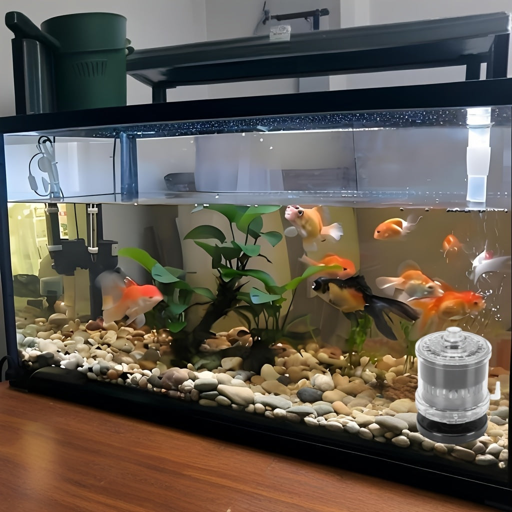 Compact Aquarium Filter System with Oxygenation and Water Circulation for Clear Fish Tank