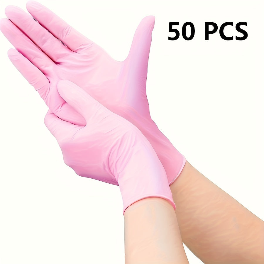 Heavy Duty Waterproof Nitrile Gloves for Household Cleaning Kitchen Bathroom Car Washing Reusable Pack of 50 100 30 10