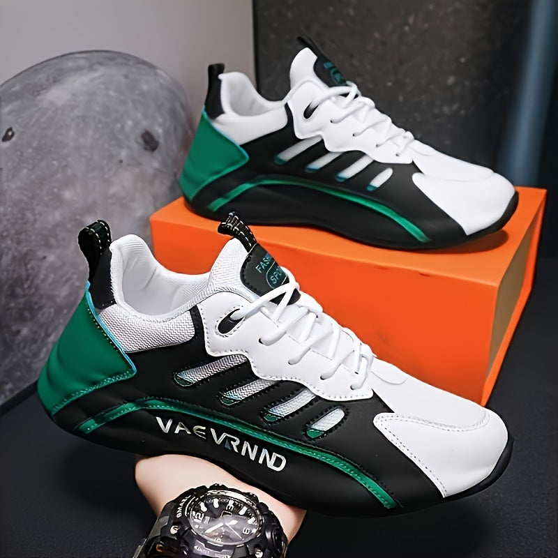 Men's Plus Size Breathable Mesh Casual Sneakers Non-Slip PVC Sole for Walking and Skateboarding in All Seasons Black White Teal