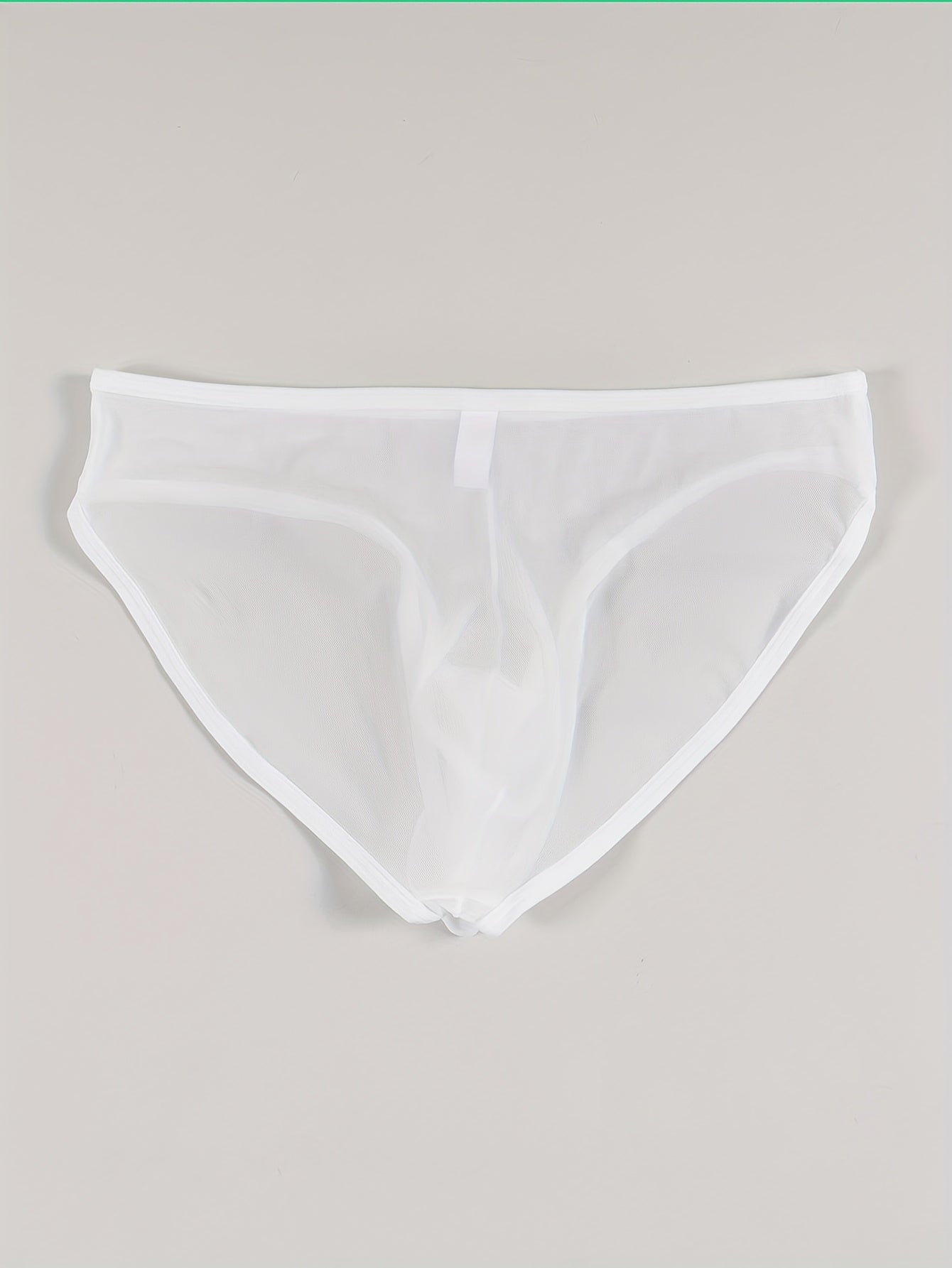 Men's Solid Color Nylon Elastane Thongs Semi-Sheer with Wooden Hanger