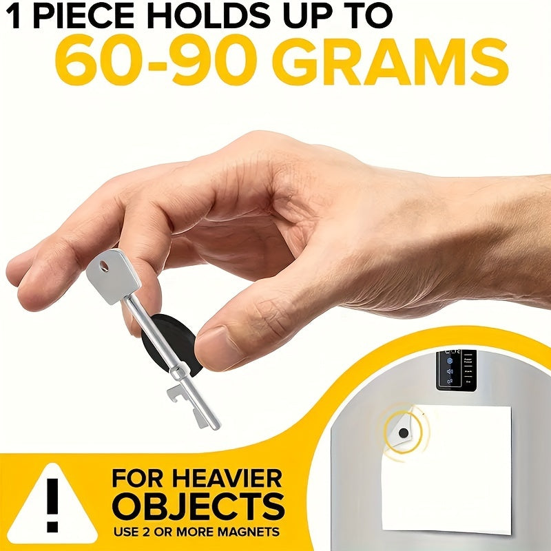 Puntos magnéticos de 2.03 cm de adhesión fuerte, flexibles para fotos, manualidades, uso en oficina, redondos y cuadrados, paquete