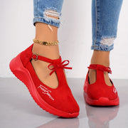 Women's Embroidery Casual Mary Jane Sports Shoes Easy Wear