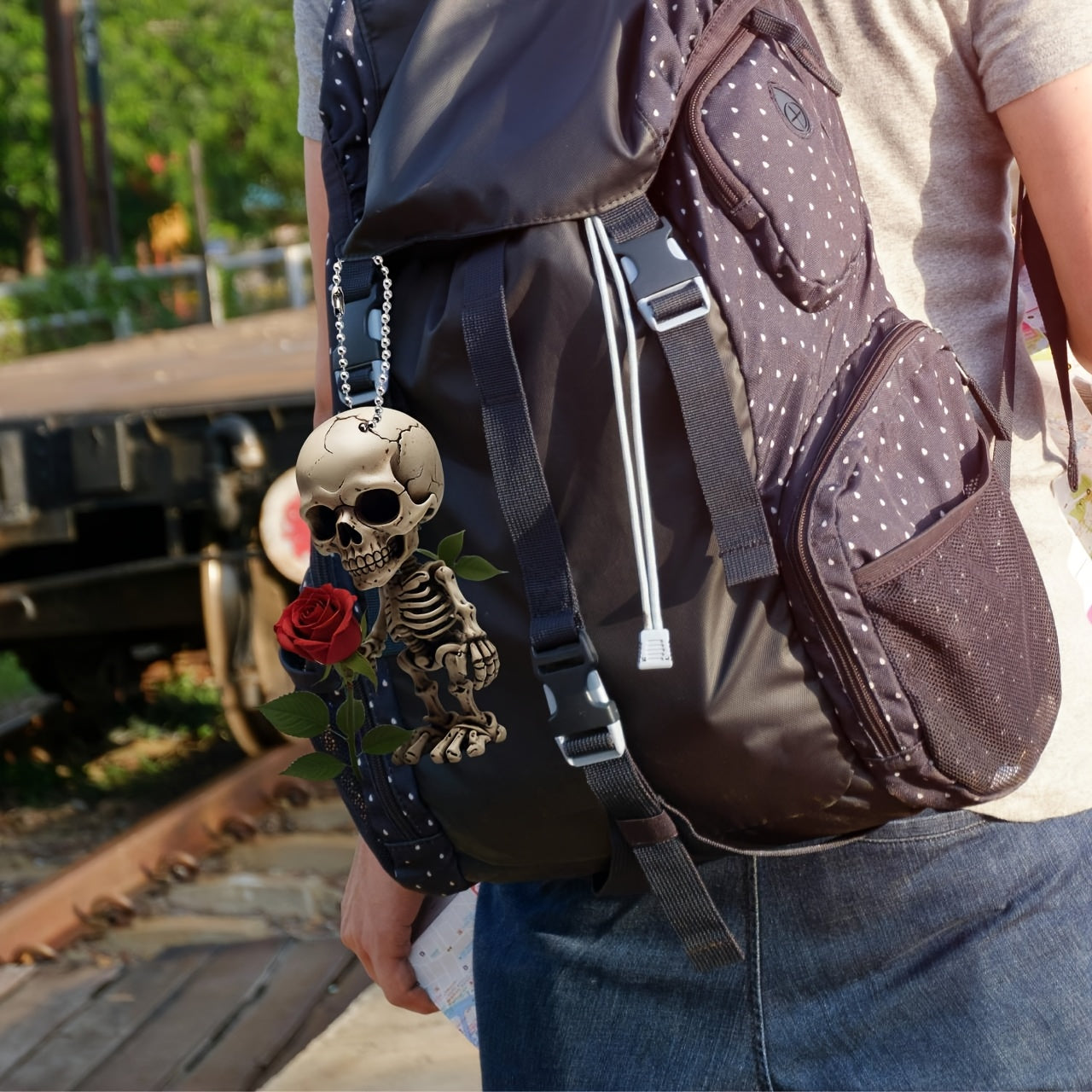 Акриловая черепаха с кулоном-розой 2D для украшения, брелоки, подарки, белый