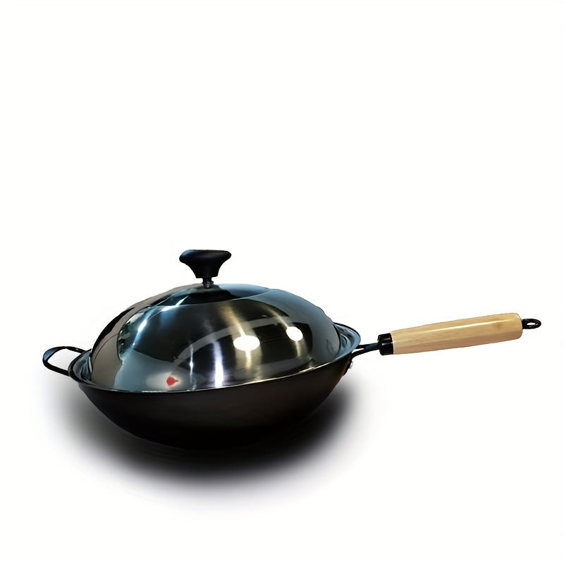 Cast Iron Dutch Oven Hammered Finish Non-Stick Versatile Round Casserole Durable Cookware