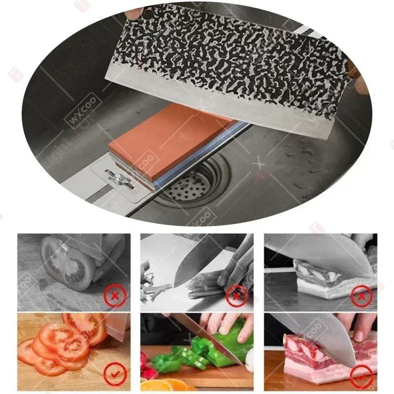 2024 Антискользящий держатель для точилки ножей, регулируемый подставка для камня, кухонный гаджет