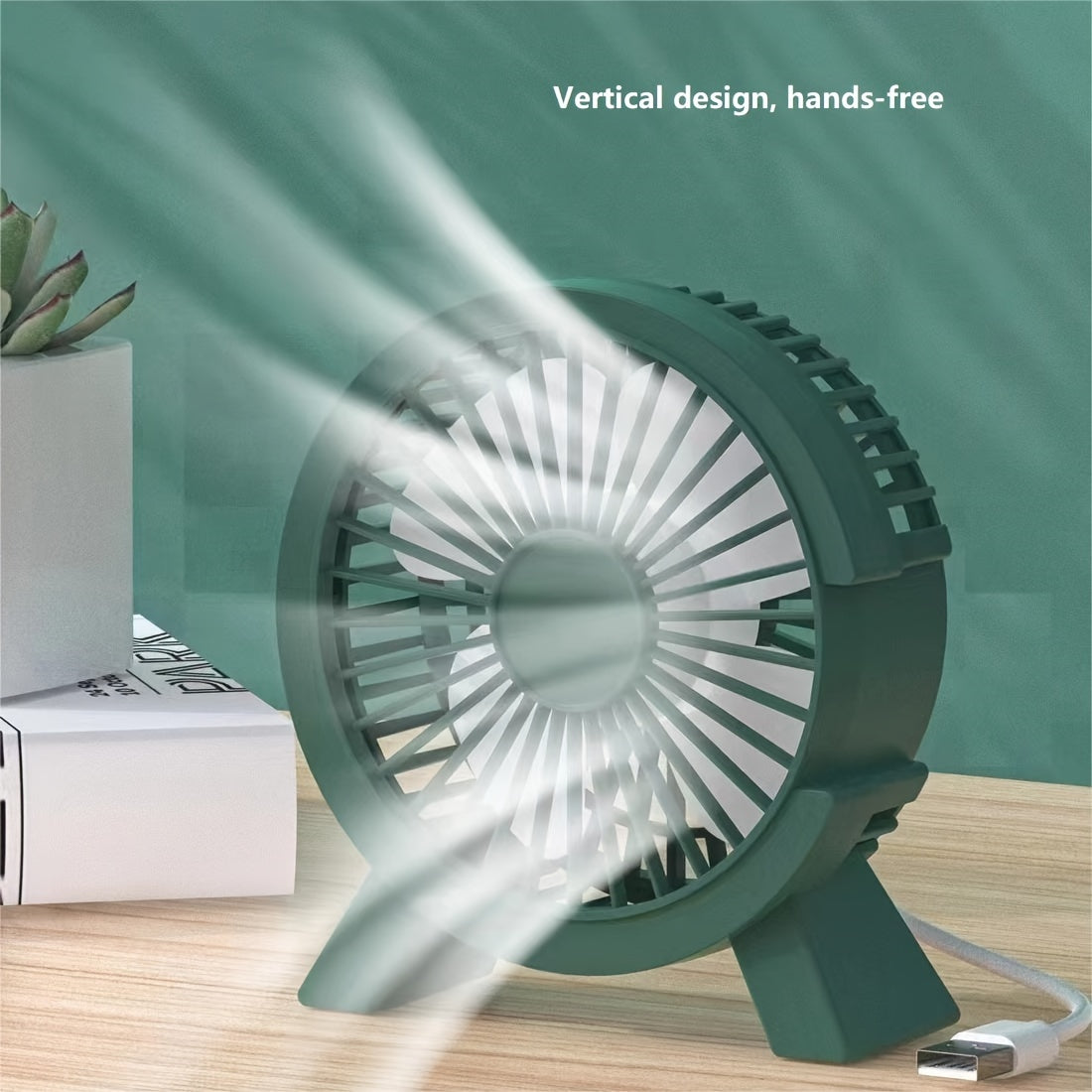 Ventilador de escritorio USB silencioso para oficina y habitación de residencia, enfriamiento compacto y silencioso