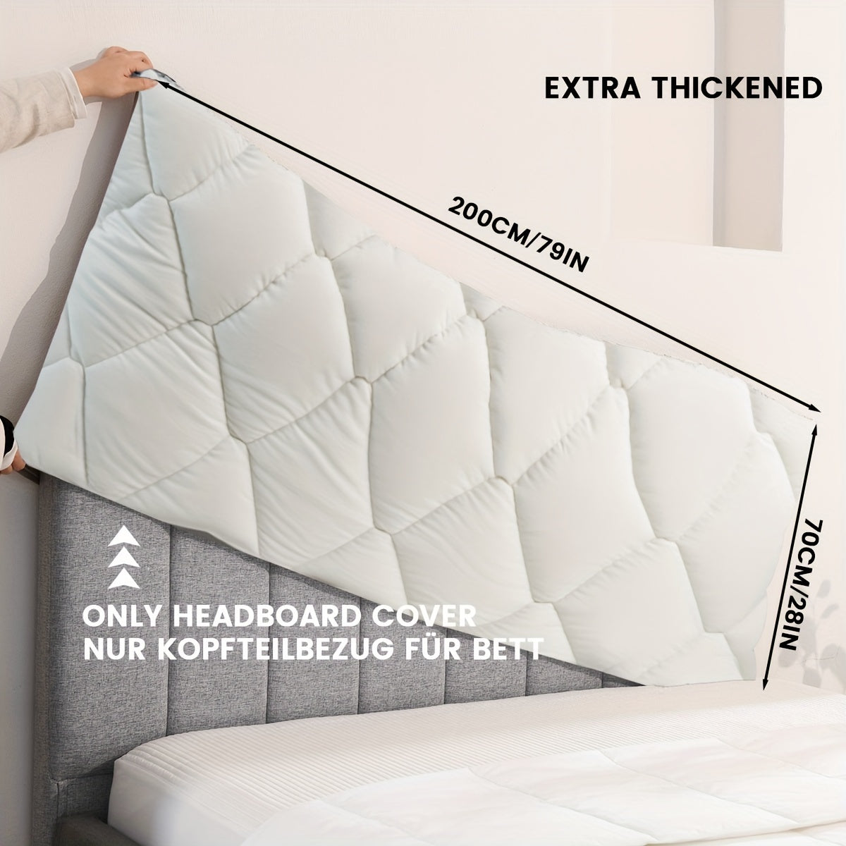 1 dona TEXSTEAD Qalin Boshqaruv Qopqog'i Silliq Kulrang - 100% Polyester, Mashinada Yuvish Mumkin, yotoqxonangizga qulaylik va uslub qo'shadi, mustahkam mato, tugmachali dizayn, uchun mukammal yaxshilanish