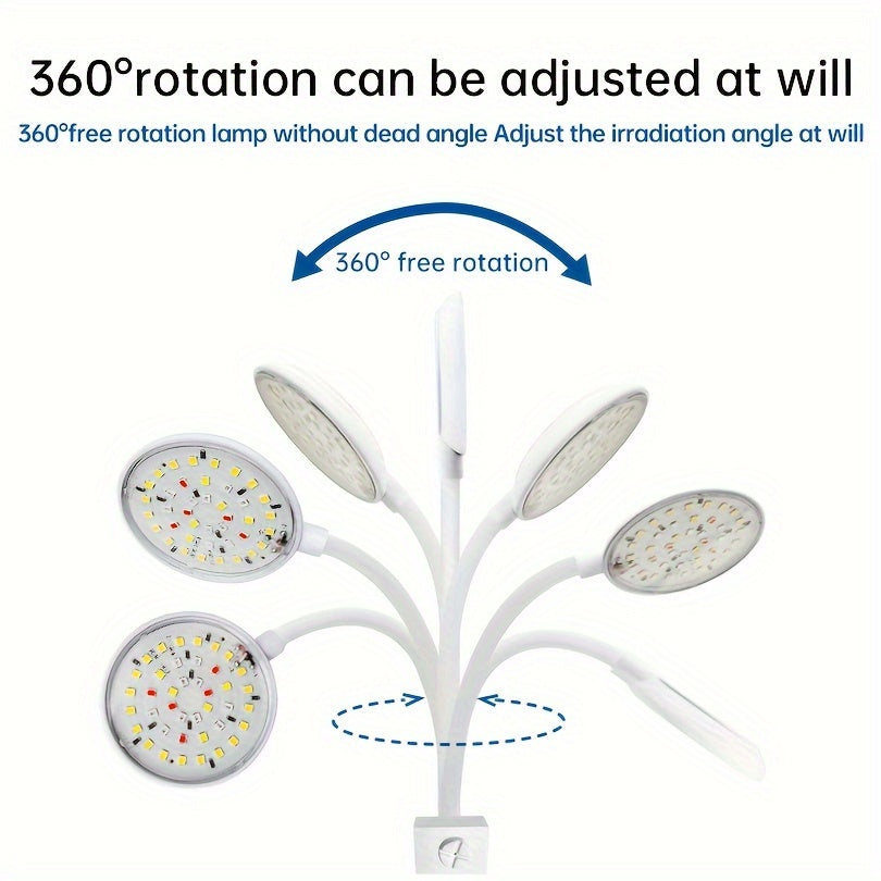 Mini Aquarium Light Clip 5W 7W USB Adjustable 360° Rotating Fish Tank Lighting