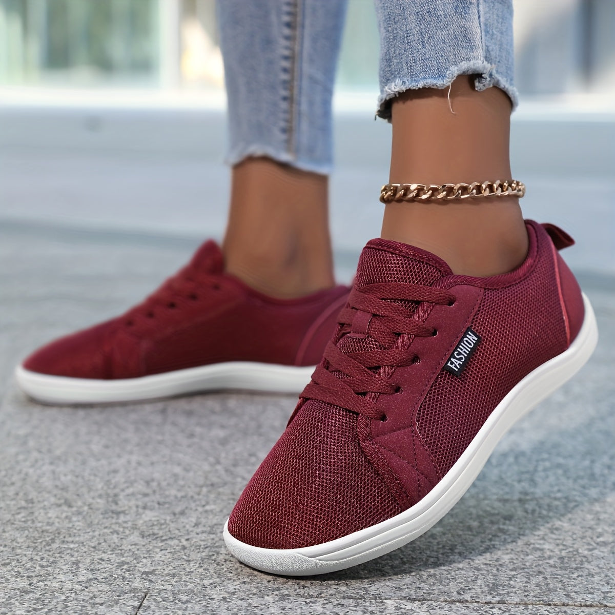 Women's Minimalist Barefoot Sneakers Wide Fit Breathable Knit Casual Shoes