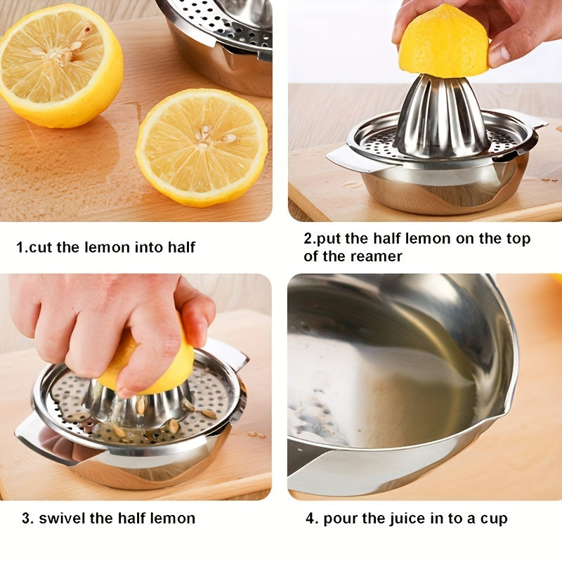 Stainless Steel Lemon Orange Juicer Manual Squeezer Kitchen Tool