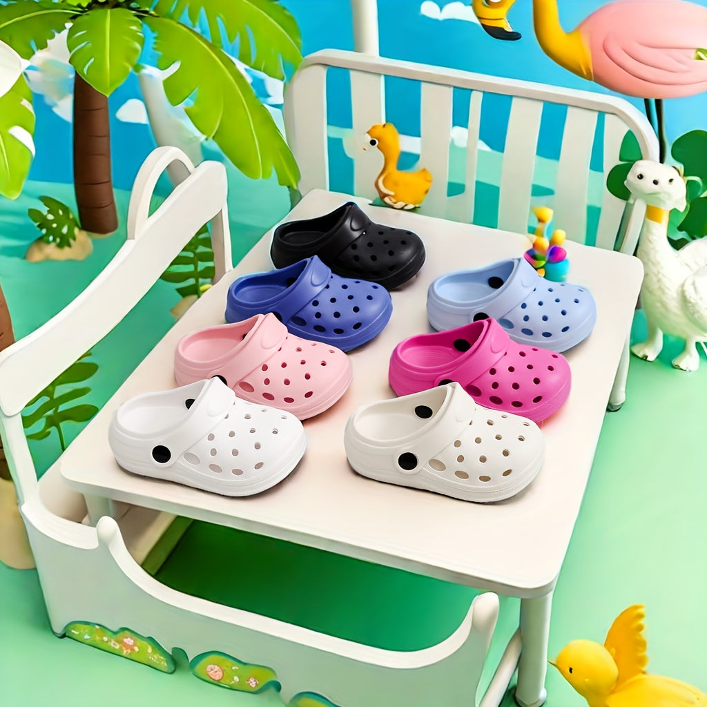 Kids Summer Clogs for Boys and Girls Breathable Hollow-Out EVA Casual Indoor Outdoor Various Colors
