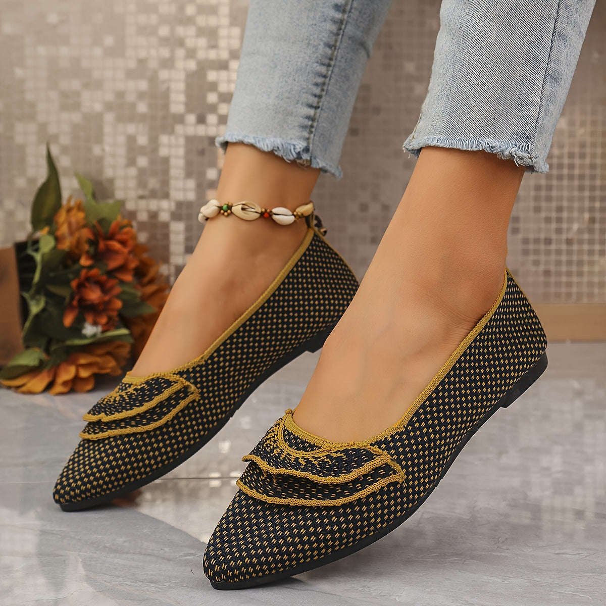 Женские туфли на плоской подошве с Т-образным ремешком из дышащей ткани, Мэри Джейн, всесезонные