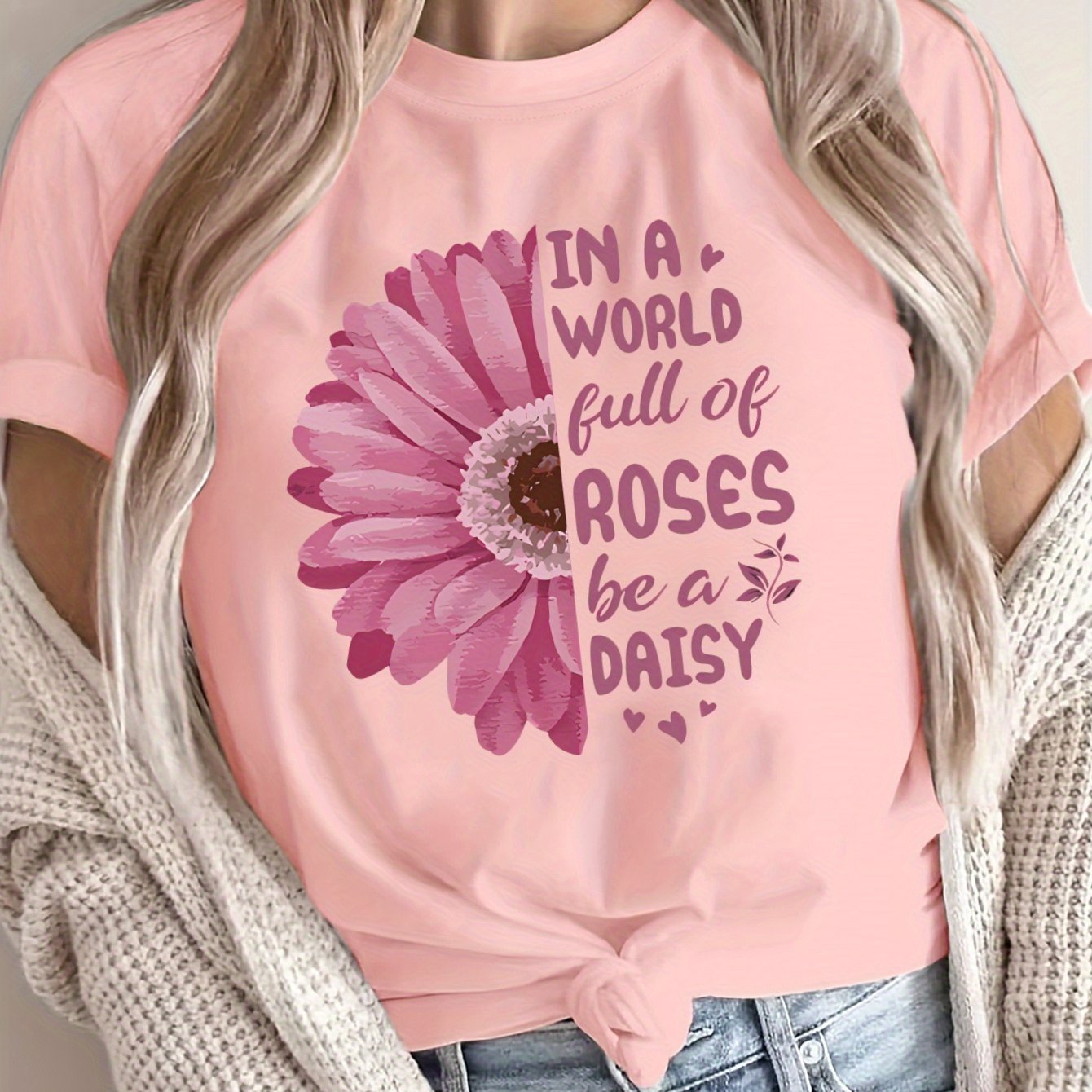 Women's Loose Large Size T-Shirt Spring Summer Casual Short Sleeve Breathable Fabric