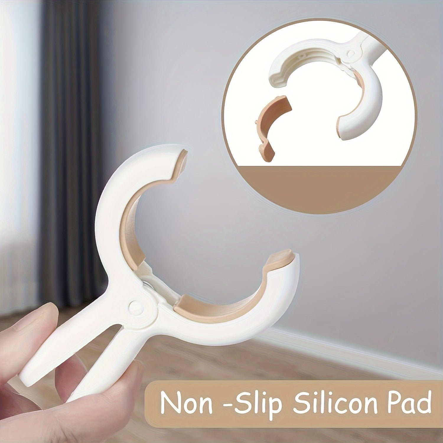 Juego de 12 pinzas de plástico resistentes para ropa y toallas con resortes resistentes a la oxidación