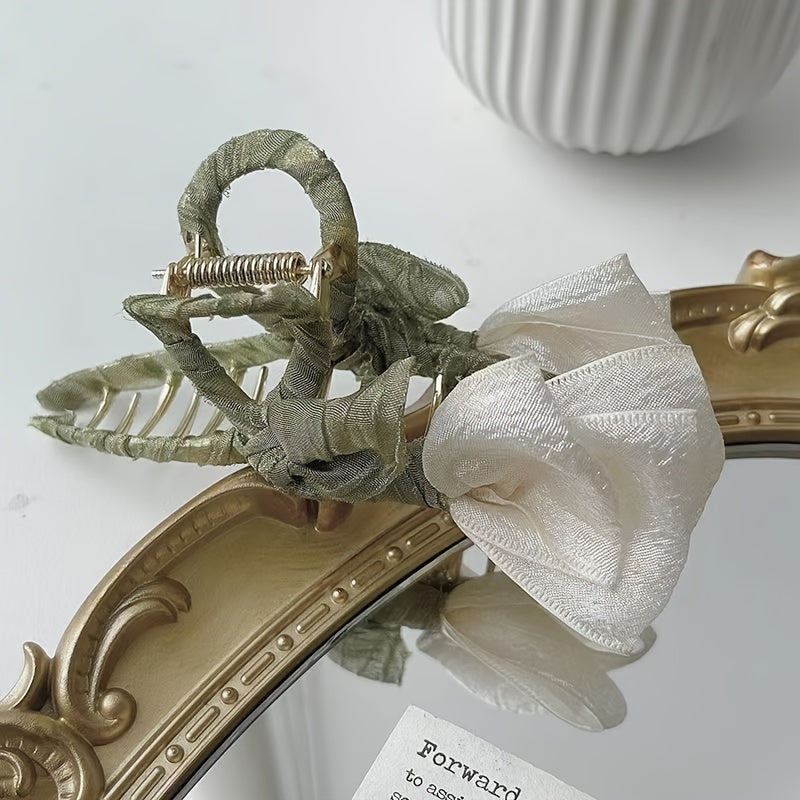 Tulip Flower Hair Claw Clip for Thick Hair Firm Grip Slip-Resistant Hair Accessory