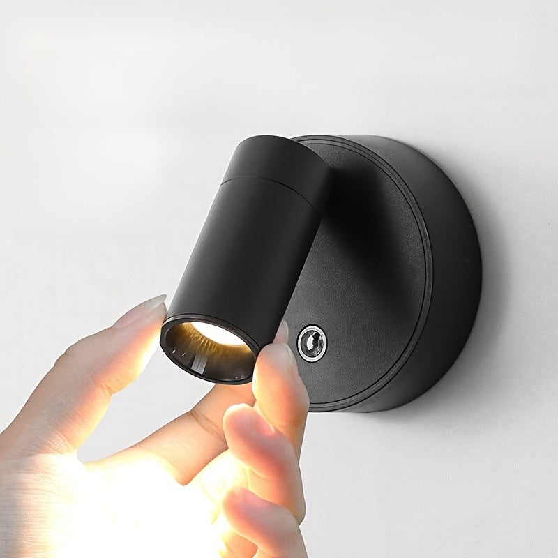 360° Rotating LED Night Light with Touch Control USB Rechargeable Magnetic Adjustable Brightness for Bedroom