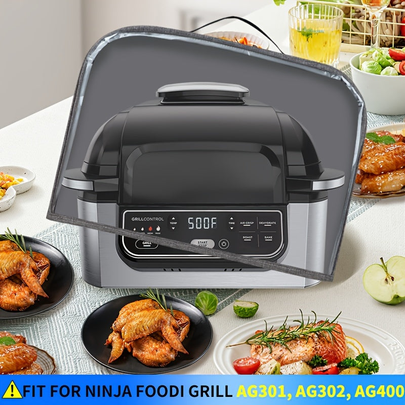 Durable Transparent Waterproof Dustproof Cover for Ninja Foodi Grill AG301 AG302 AG400 PVC Material
