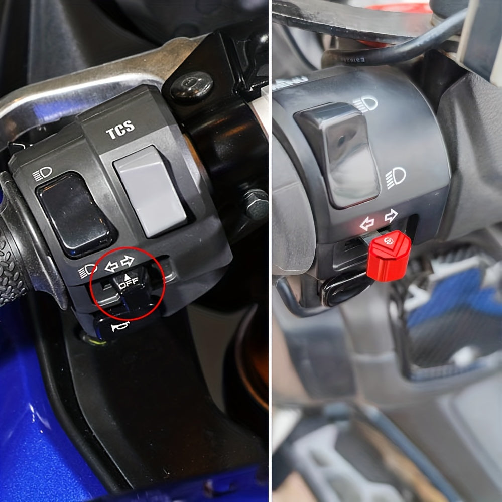 Motorcycle Turn Signal Button Cover Aluminum Alloy Fit Street Bikes