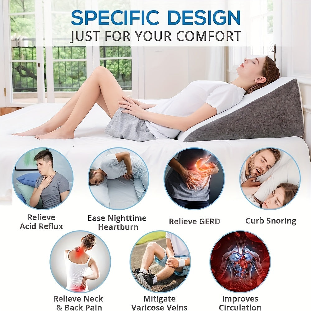 Pregnancy Support Pillow Multi-Functional Body Wedge with Removable Cover