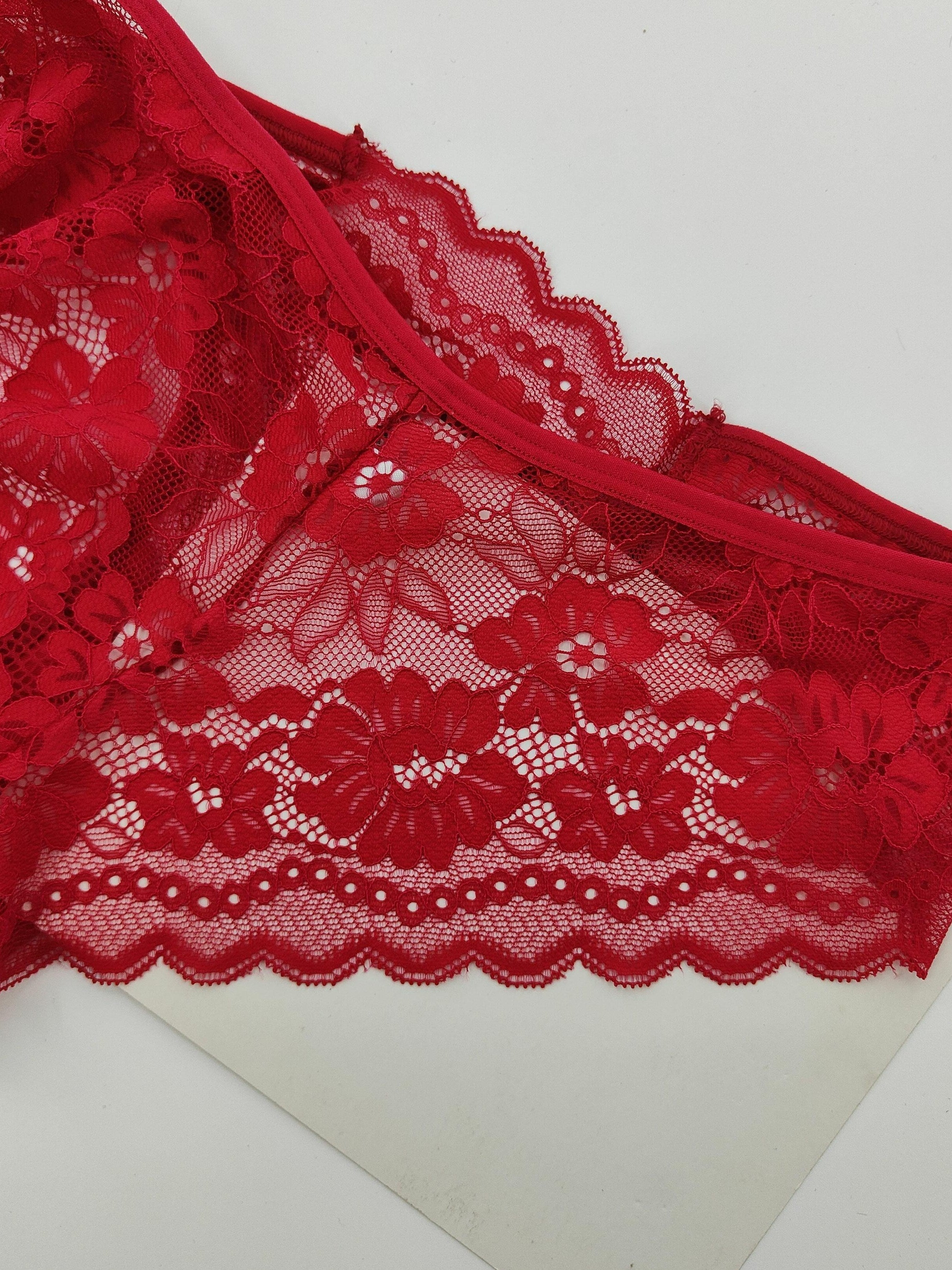 Women’s Sheer Jacquard Lace Bikini Panties 4 Pack Low Waist Mid-Stretch Underwear