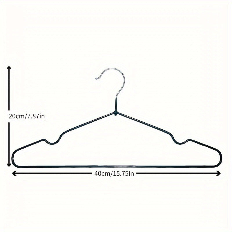 Metal Non-Slip Hangers for Minimalist Closet Organization