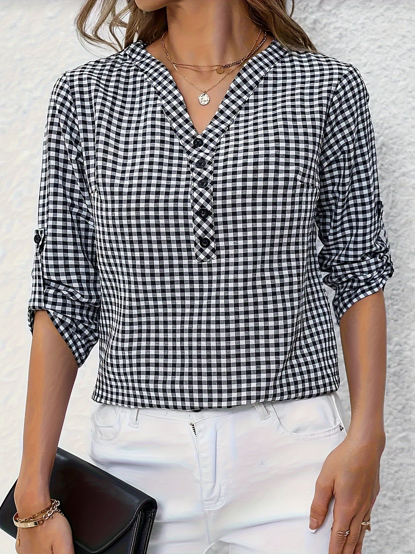 Plus Size Women's Plaid Elegant Shirt](https://assistant.openai.com/chat)