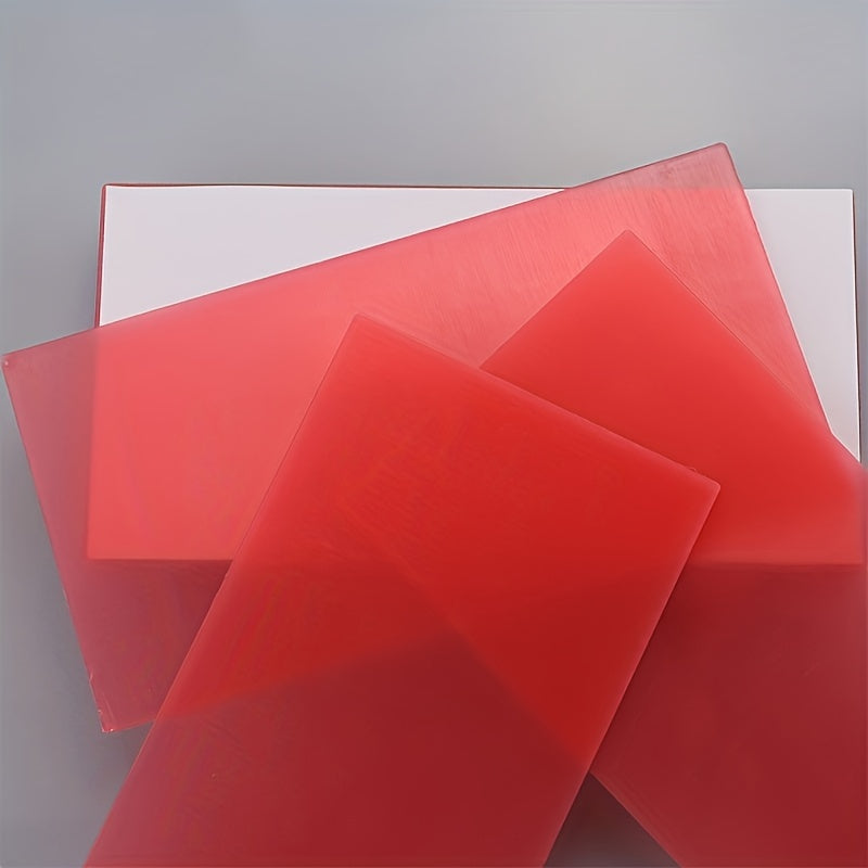 Red Impression Wax Set 17 Pieces with Bite Blocks and Large Modeling Wax Sheets Odorless for Training