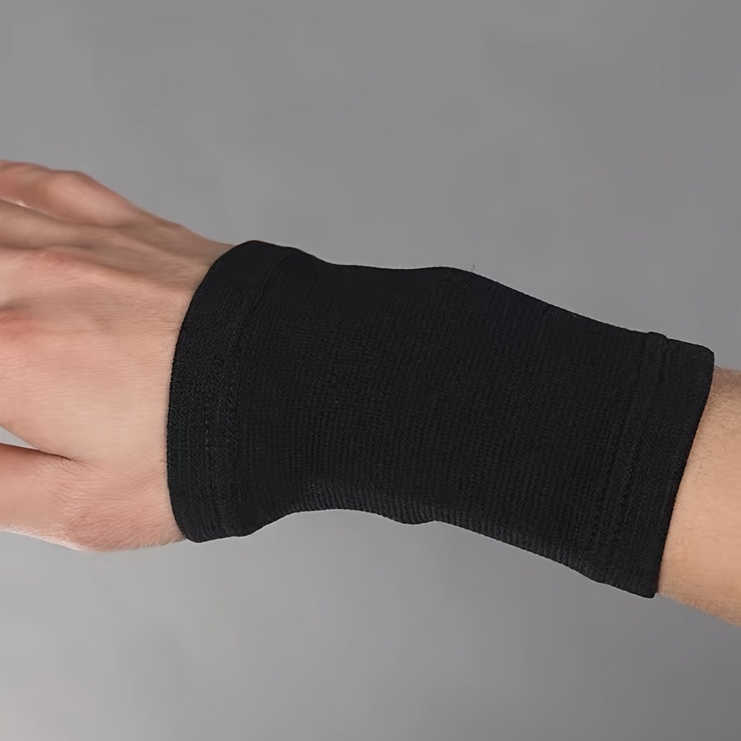 Unisex Breathable Sweat-Absorbent Wrist Compression Sleeve Joint Support