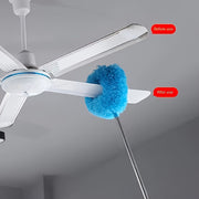 Extendable Microfiber Ceiling Fan Duster with Locking Buckle for Home and RV