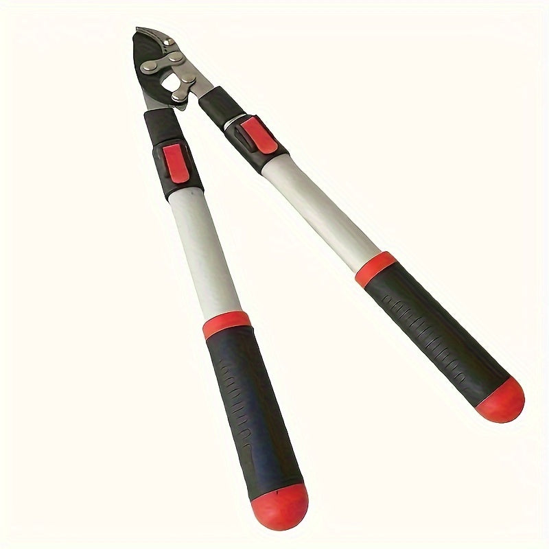 Tijeras de poda de acero aleado extensible con empuñadura ergonómica para ramas gruesas