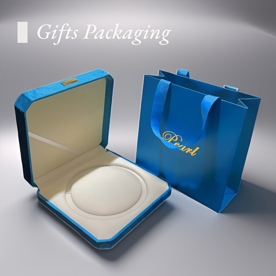 Natural Freshwater Black Pearl Necklace 10-13mm for Women Gift Box