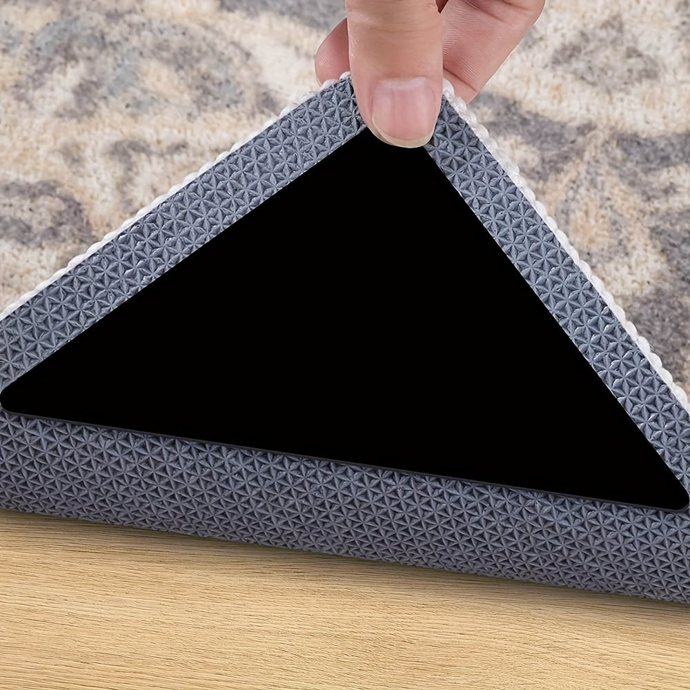 Anti-Curling Rug Grippers 4/8/16/28 Pieces Non-Slip Reusable Carpet Stickers