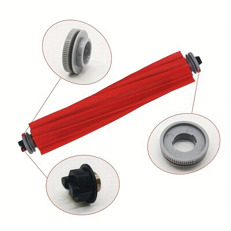 Replacement Rubber Main Brush for Robot Vacuum Cleaner, 2 Pieces