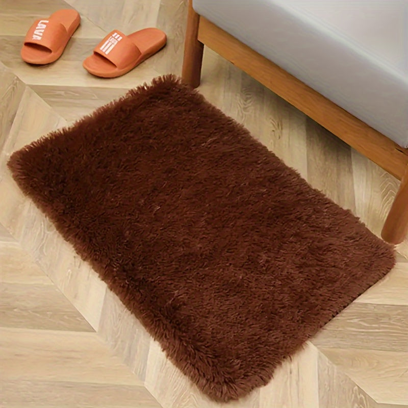 Легкий фиолетовый плюшевый ковер, 100% полиэстер, ультра-мягкий, декор для детской и детской комнаты