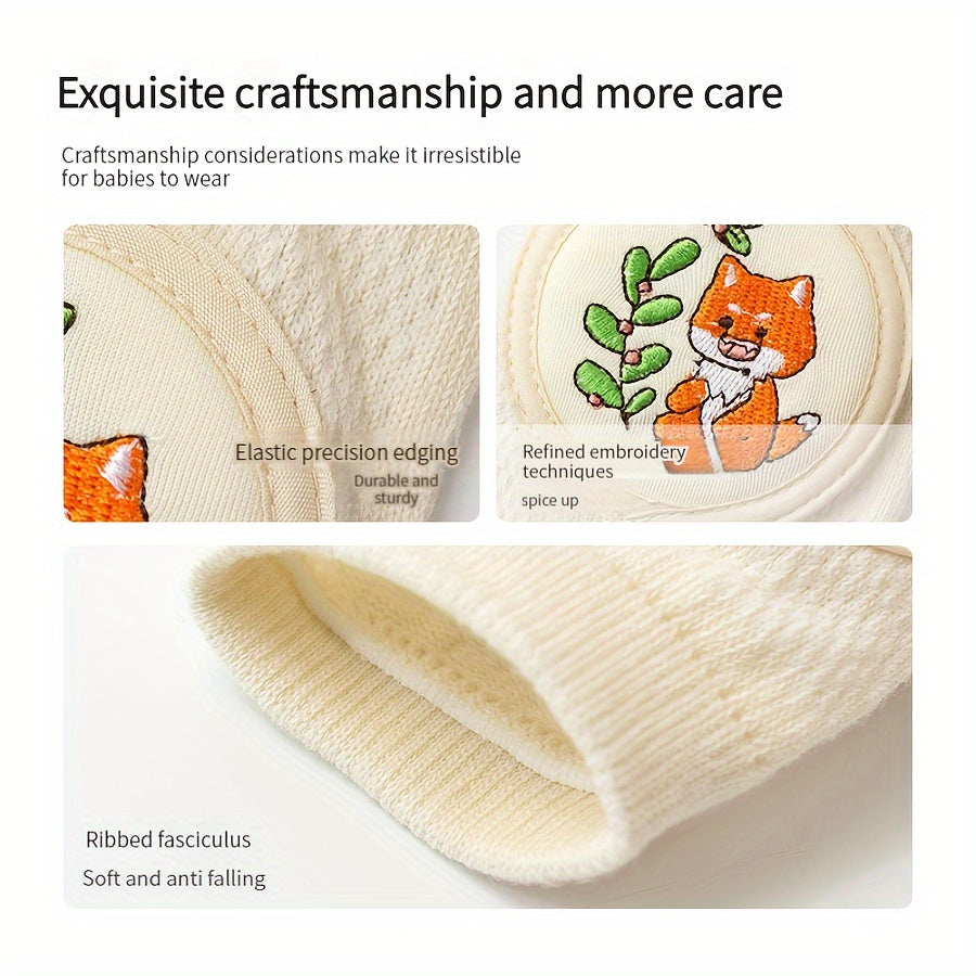 Kids Knee Pads Set of 2 Lightweight Breathable Anti-Slip Beige Polyester