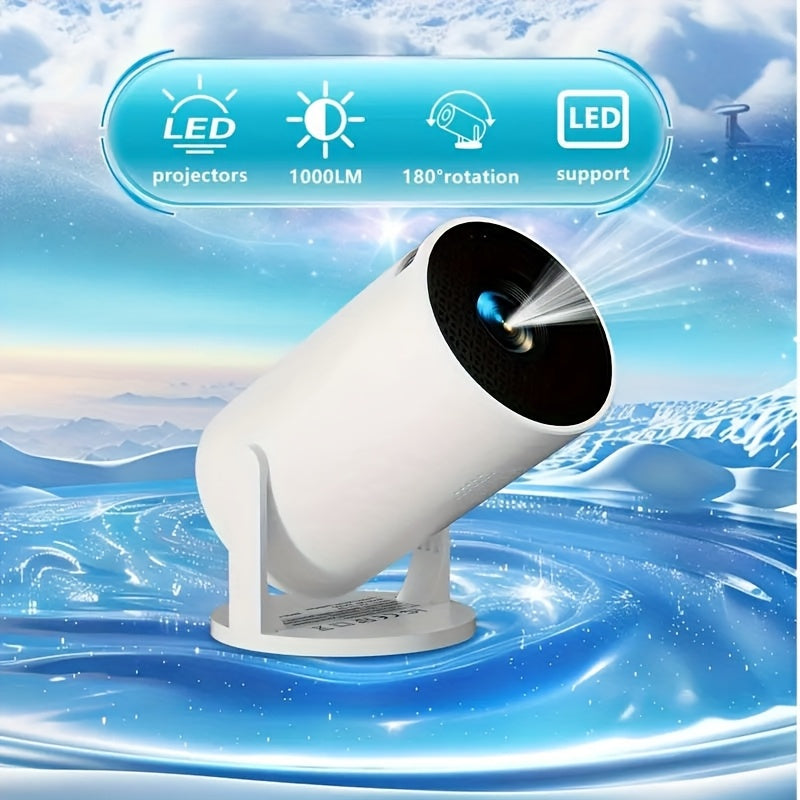 Проектор для домашнего кинотеатра для внутреннего и наружного кемпинга с совместимостью HDMI и USB