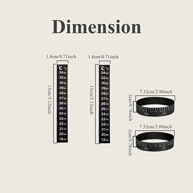 Sourdough Starter Accessories Replacement Set with Jar Kits, Temperature Gauge and Date Bands