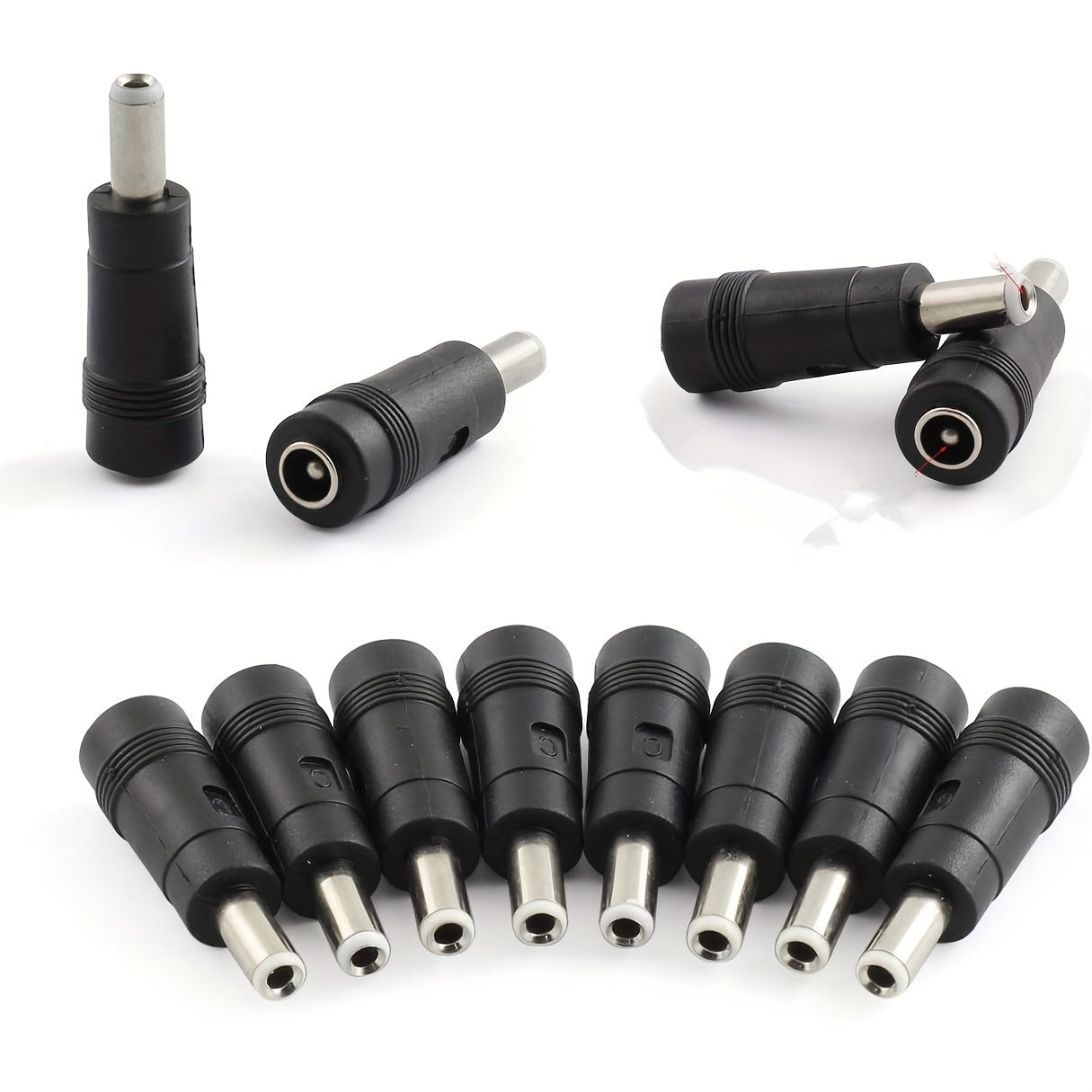 10pcs Female to Male DC Power Adapter Connectors for Laptops and Electronics
