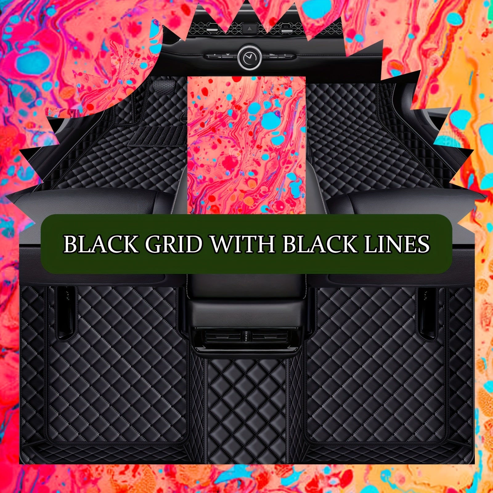 Alfombrillas universales de cuero sintético para coche, impermeables, a prueba de polvo y resistentes al desgaste