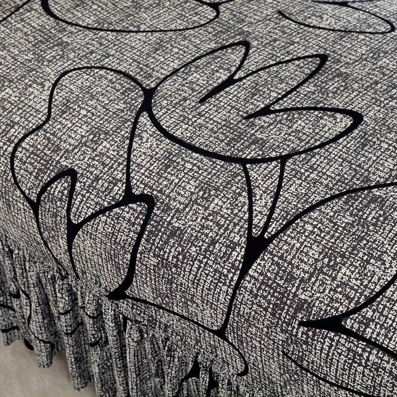 Нескользящая накидка на диван с юбкой для украшения гостиной