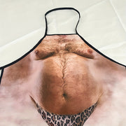 Polyester Apron with Funny Beer Belly Design for BBQ Parties and Father's Day