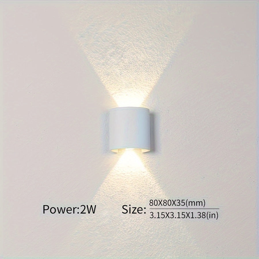 Wall Light with Adjustable Wattage 2W-10W for Indoor and Outdoor Use 85-265V
