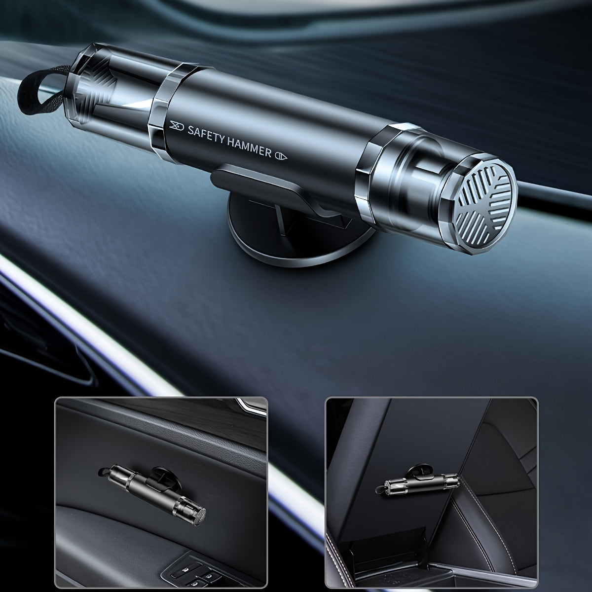 2 Pack Aluminum Alloy Car Window Breaker Safety Hammer Emergency Escape Tool