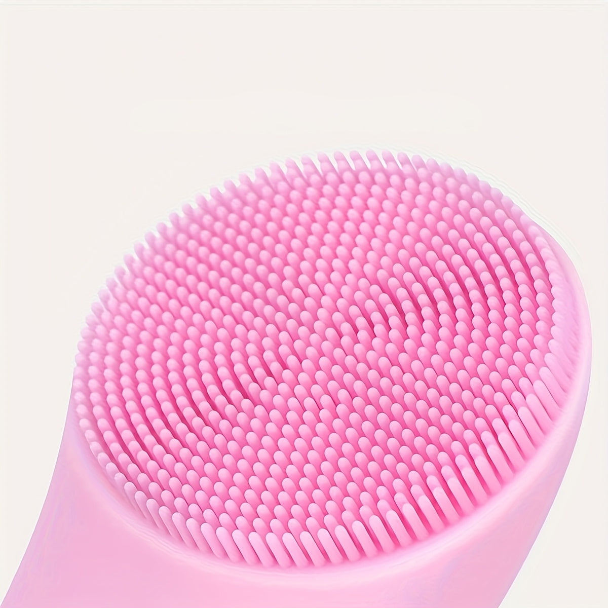 Rechargeable 2-in-1 Electric Facial Cleansing Brush with Silicone Exfoliation Heating and Vibration