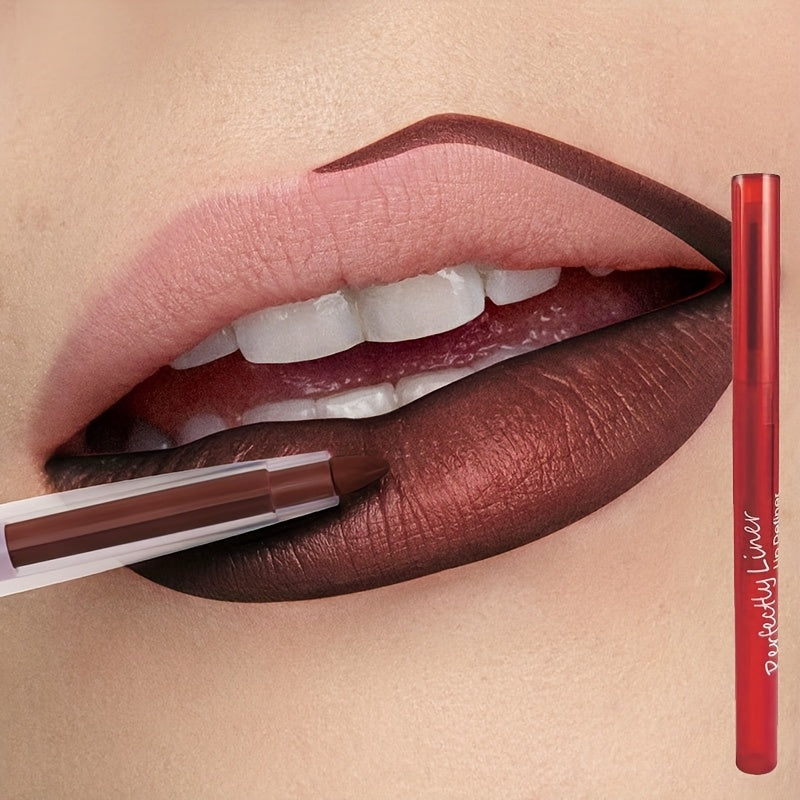 Lápiz labial mate nude para mujer, lápiz de labios de larga duración, a prueba de agua