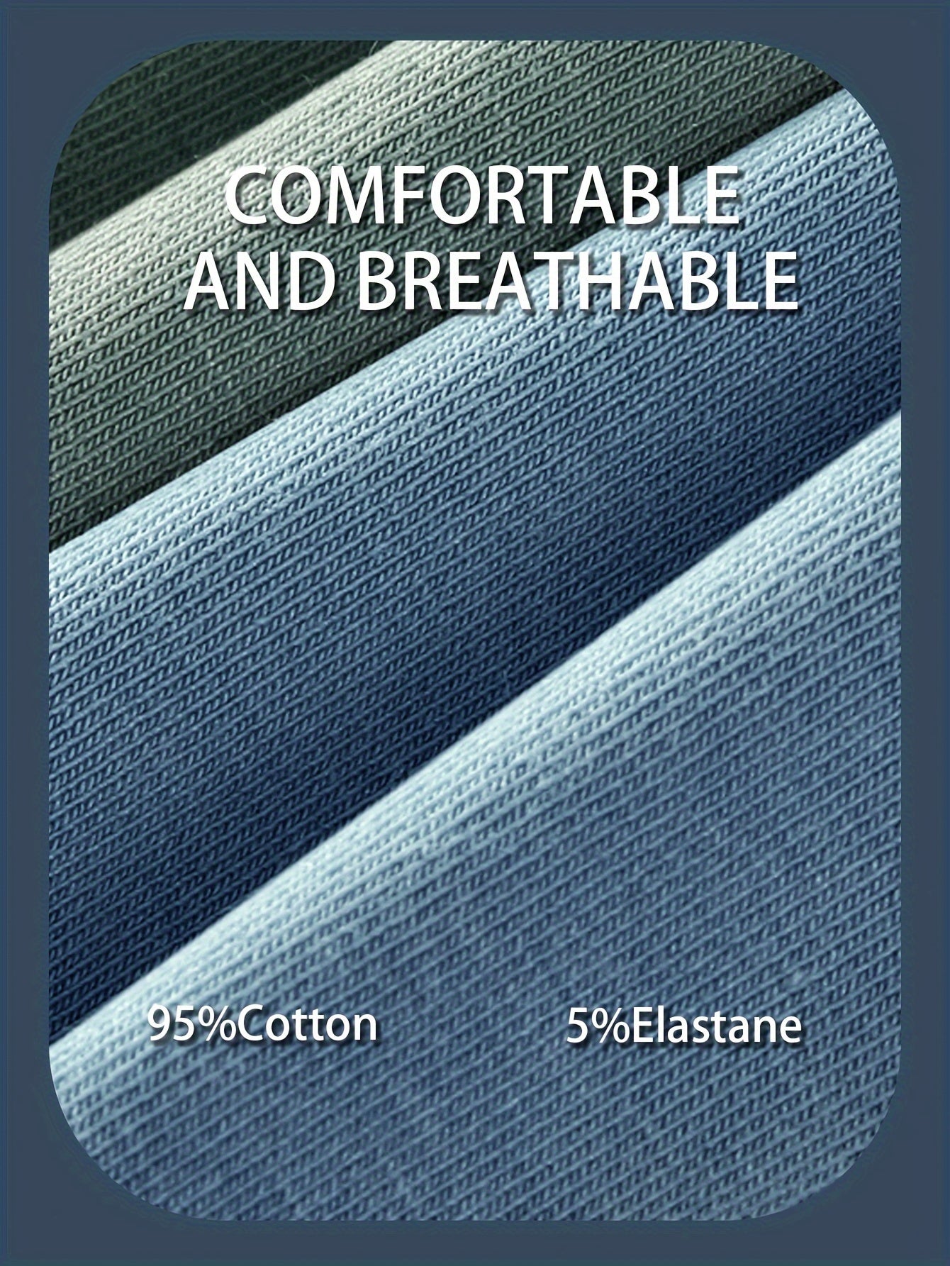 Men's Cotton Boxer Briefs 3-Pack Breathable Stretch Comfort Fit Casual Shorts