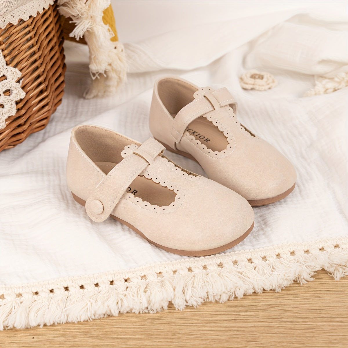 Zapatos Mary Jane para niñas, casuales, antideslizantes, para todas las estaciones, con punta redonda y adorno de picos