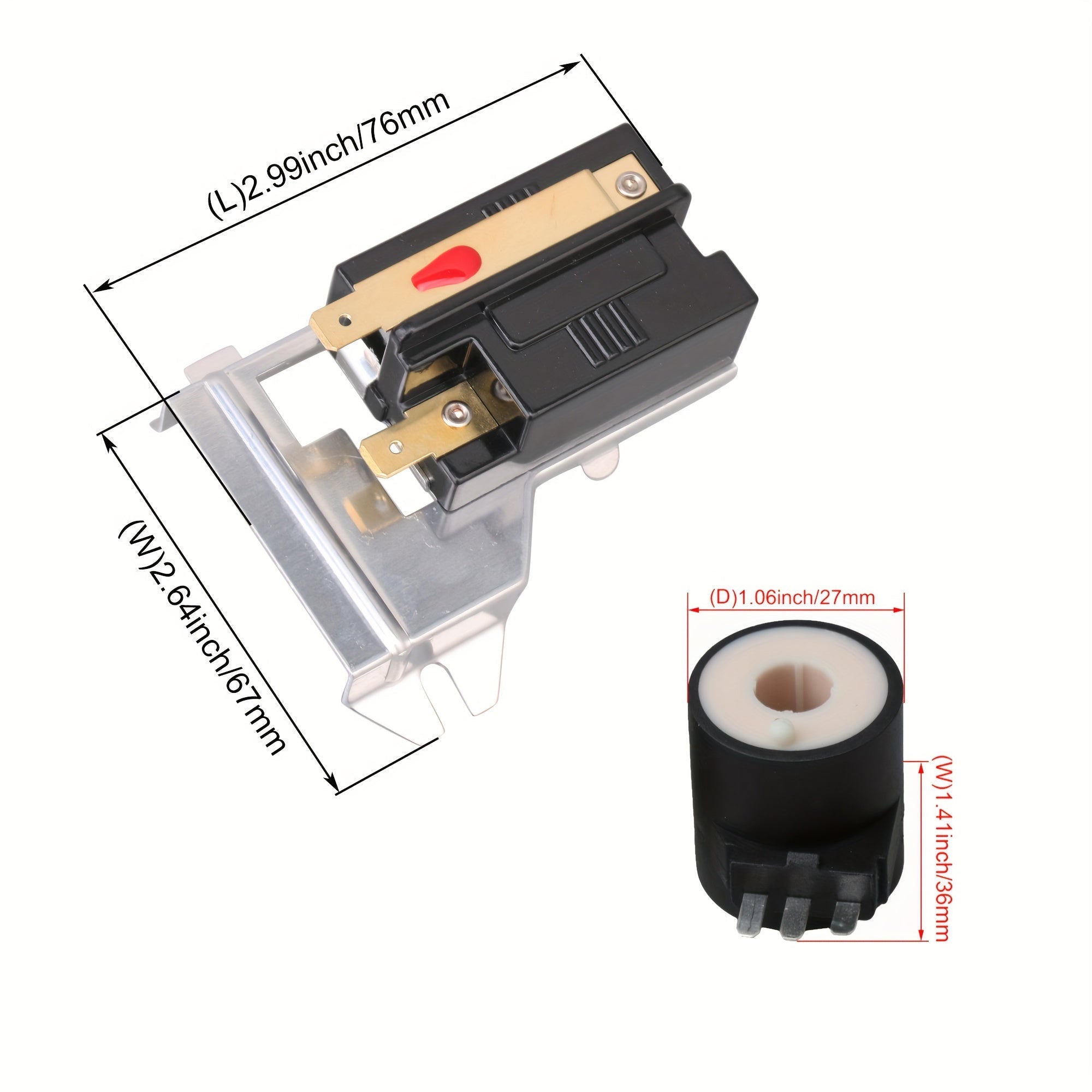 Dryer Flame Sensor and Ignition Coil Kit Compatible with Whirlpool and Kenmore Includes WP338906 and 279834 Parts