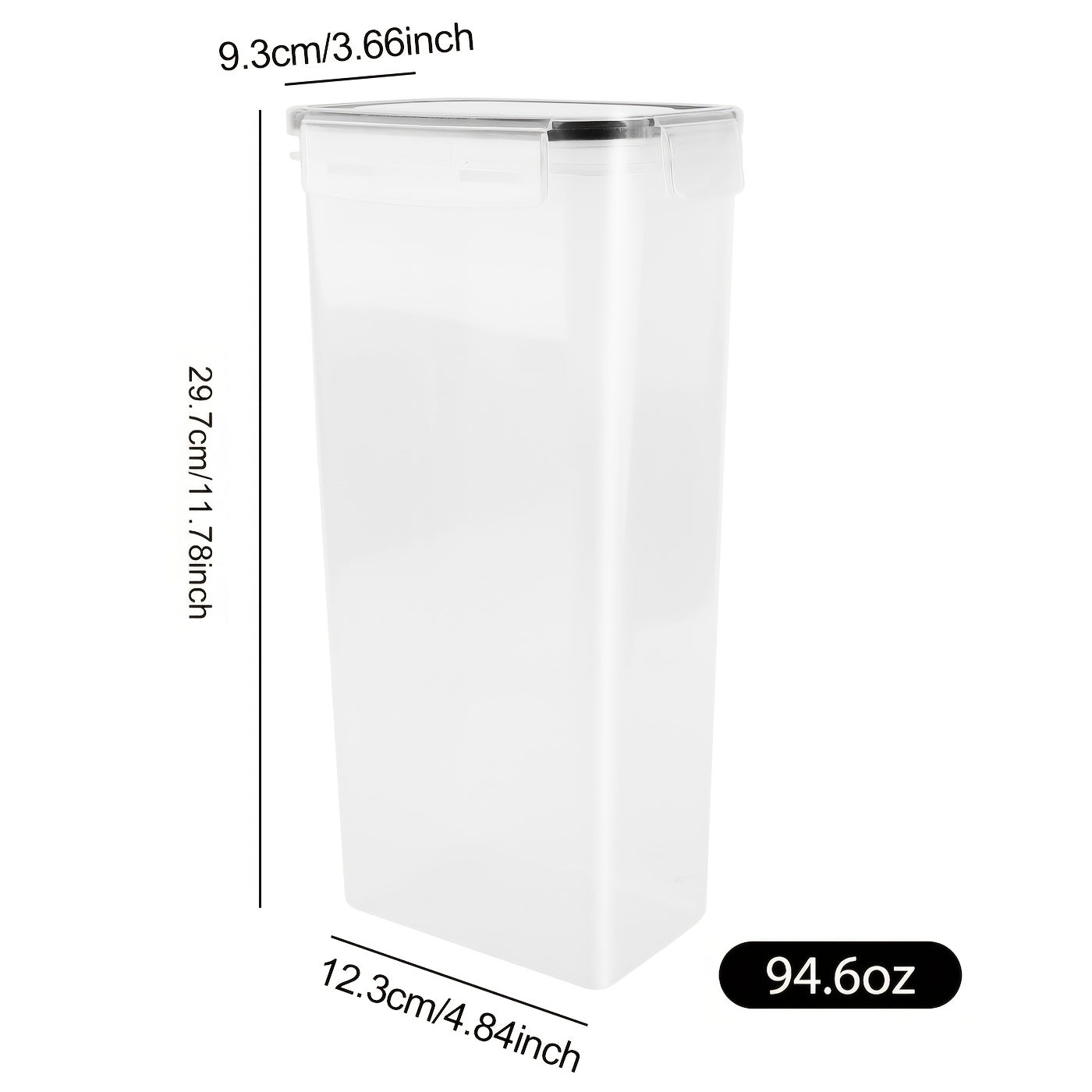 Food Storage Containers with Lids, Airtight, Freezer Safe, 96oz, 30cm x 15cm