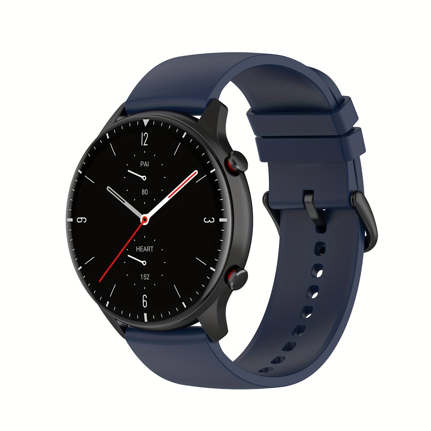 Silicone Smartwatch Band 20mm 22mm Adjustable Butterfly Clasp Compatible with Various Brands